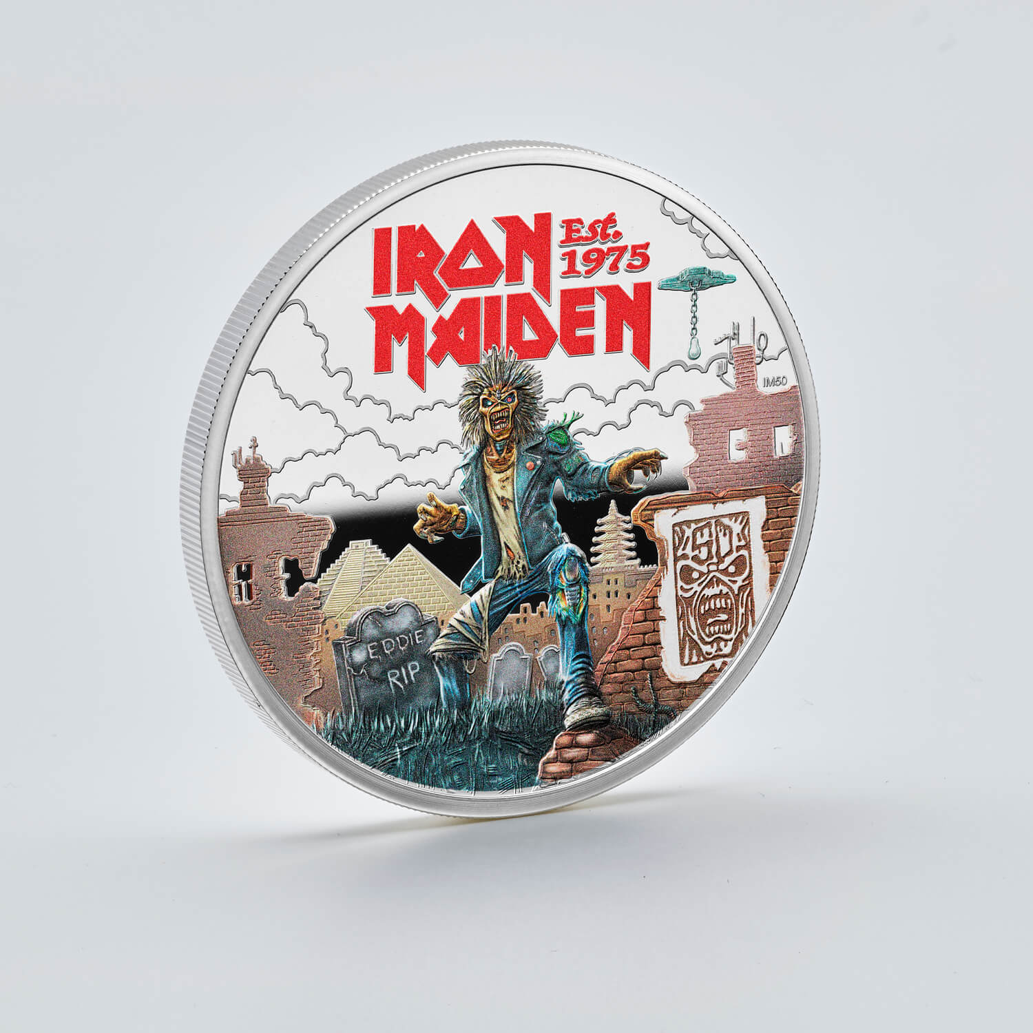 Iron Maiden 2025 UK 1oz Silver Proof Colour Coin Iron Maiden 2025 UK 1oz Silver Proof Colour Coin