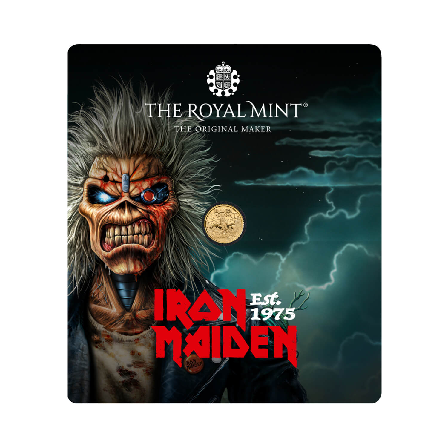 Iron Maiden 2025 UK 1/40oz Gold Proof Coin Iron Maiden 2025 UK 1/40oz Gold Proof Coin