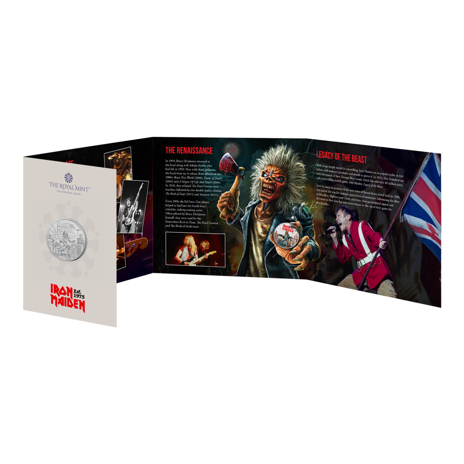 Iron Maiden 2025 UK £5 Brilliant Uncirculated Coin Iron Maiden 2025 UK £5 Brilliant Uncirculated Coin