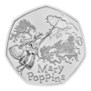 The revers of the 2025 Mary Poppins 50p coin.