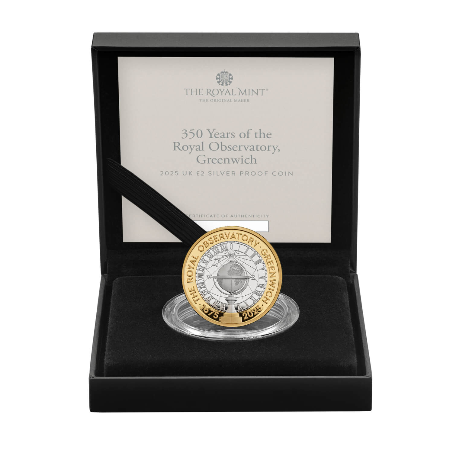 350 Years of the Royal Observatory, Greenwich 2025 UK £2 Silver Proof Coin 350 Years of the Royal Observatory, Greenwich 2025 UK £2 Silver Proof Coin