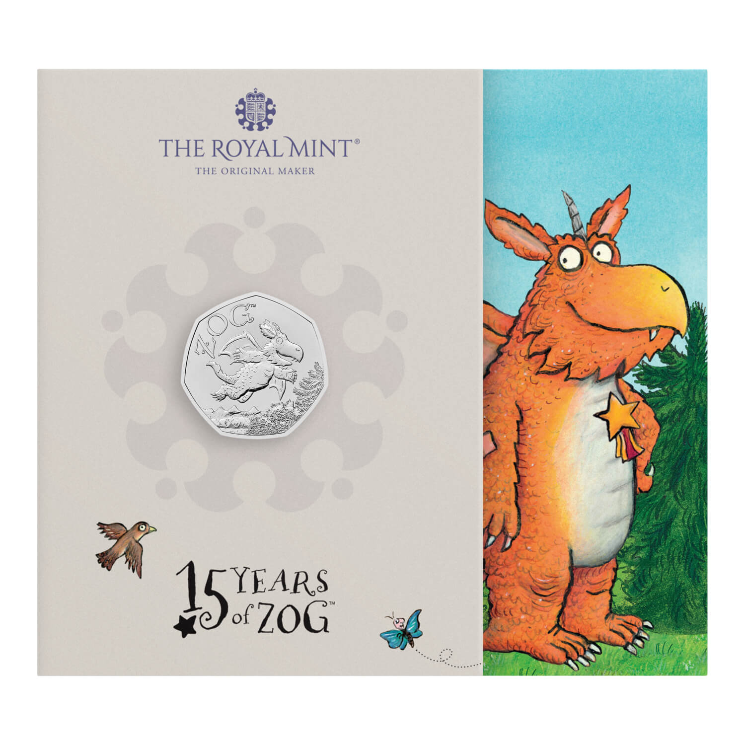 Zog 2025 UK 50p Brilliant Uncirculated Coin Zog 2025 UK 50p Brilliant Uncirculated Coin