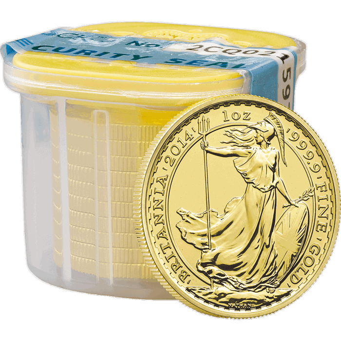 Britannia 2014 1 oz Gold Ten Coin Tube