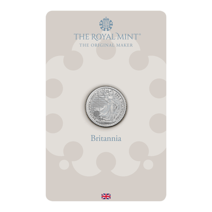 Britannia 2023 1/10 oz Platinum Bullion Coin in Blister