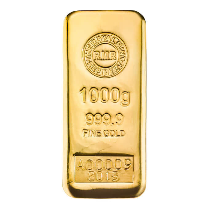 1kg gold bar cast