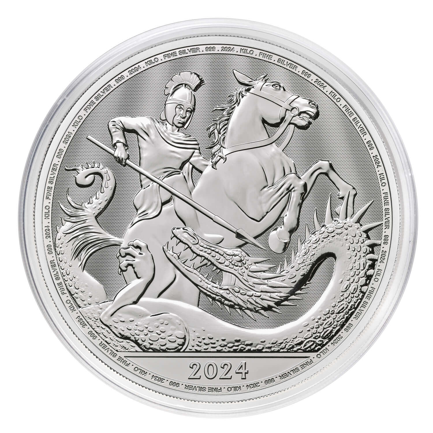 StGeorgeandtheDragon2024KiloSilverBullionCoin