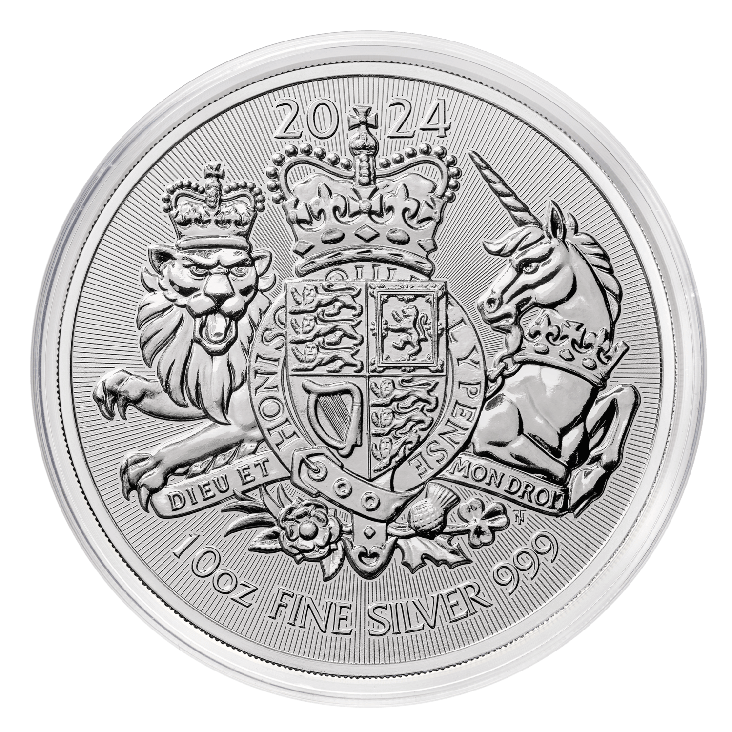 TheRoyalArms202410ozSilverBullionCoin