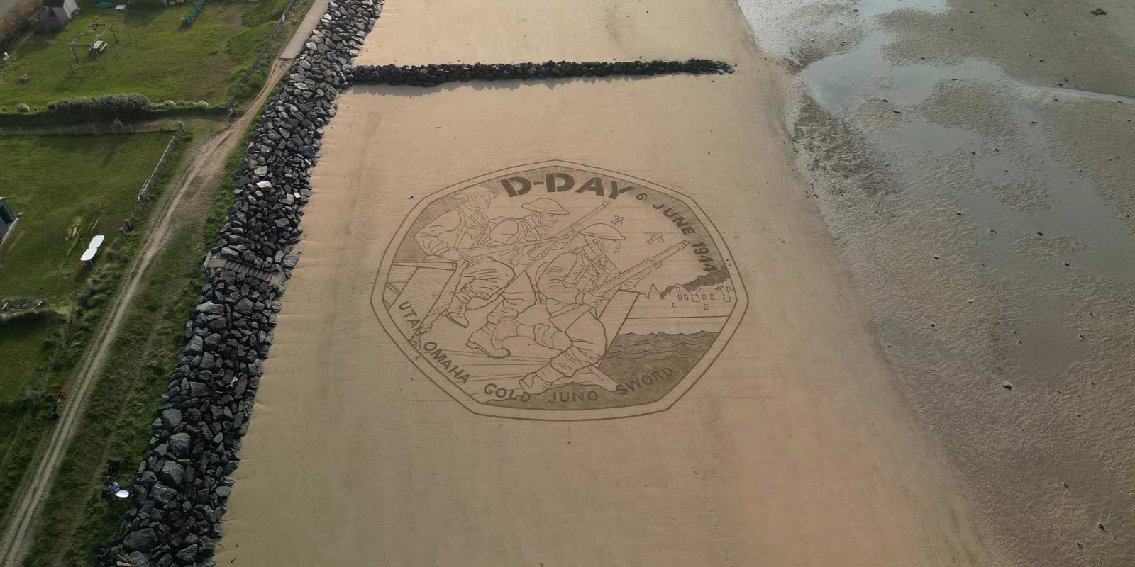 D-Day Coin In Sand