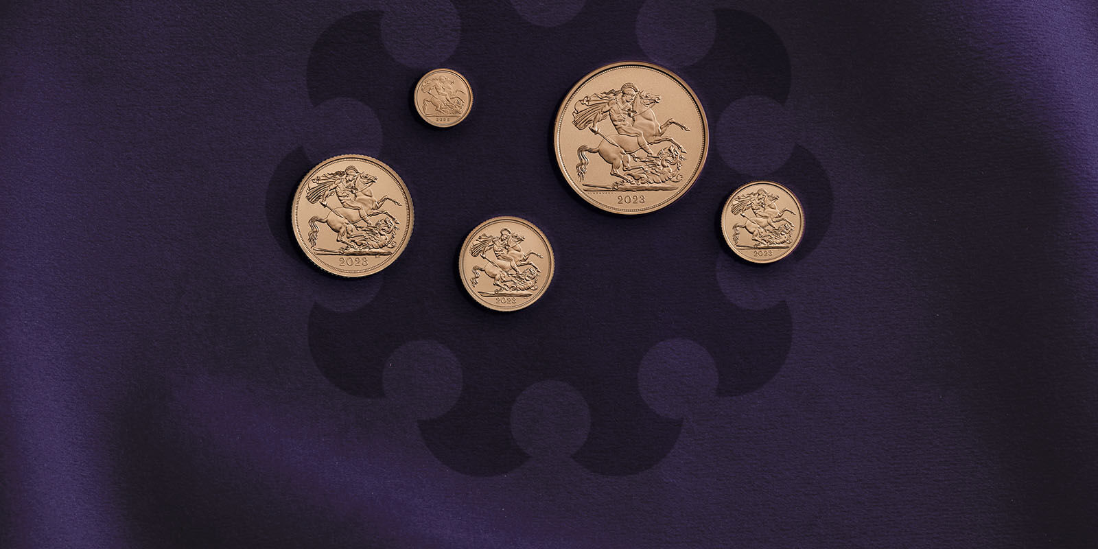 The Sovereign 2023 Five-Coin  Matt Gold Proof Set Silent Auction