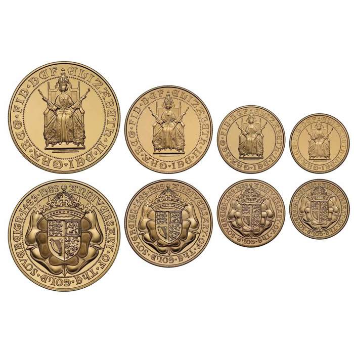 1989 Elizabeth II Gold Proof Four-Coin Set