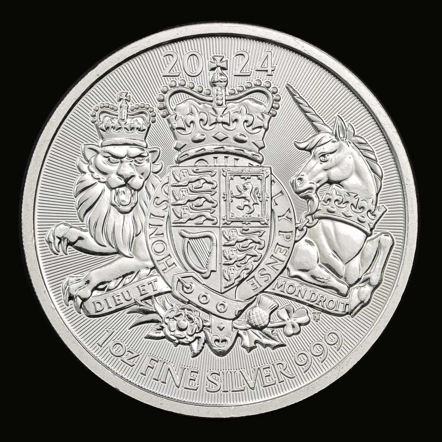 The Royal Arms 2024 1oz Silver Bullion Coin The Royal Arms 2024 1oz Silver Bullion Coin