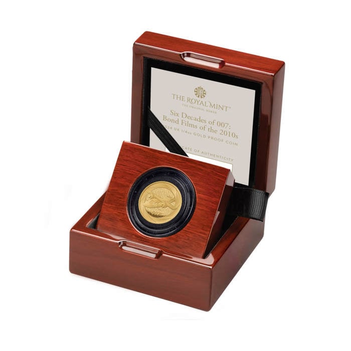 Bond Films of the 2010s 2024 UK 1/4oz Gold Proof Coin 