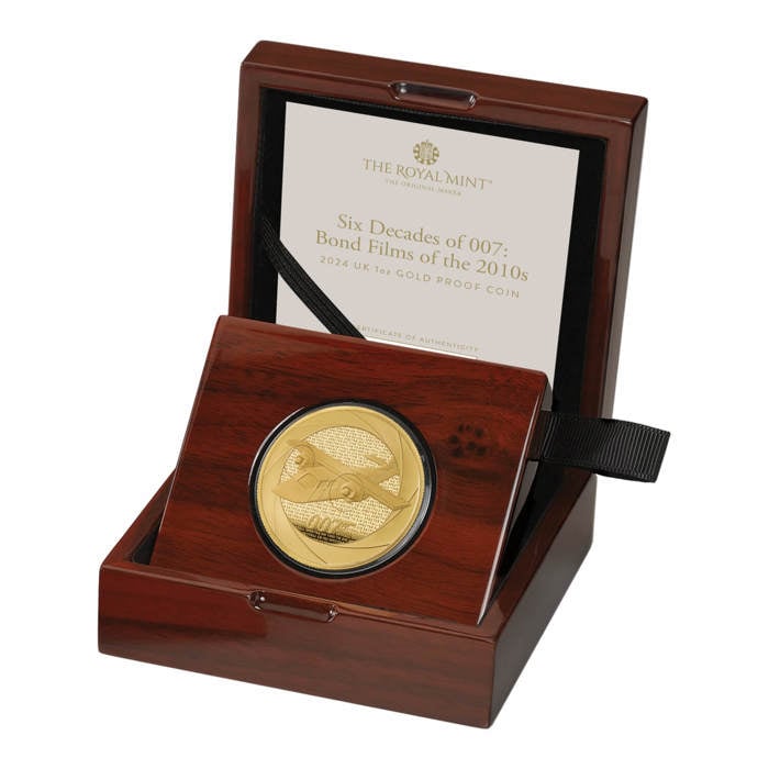 Bond Films of the 2010s 2024 UK 1oz Gold Proof Coin 