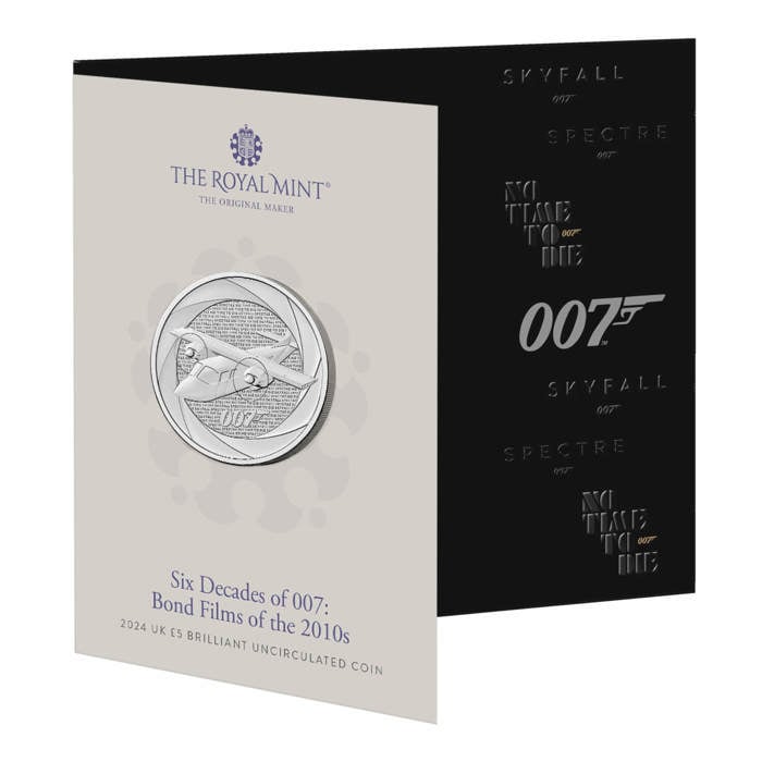 Bond Films of the 2010s 2024 UK £5 Brilliant Uncirculated Coin 
