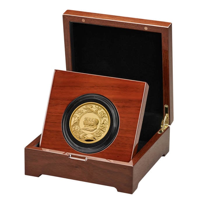 The Waterloo Medal Allied Leaders 2024 UK 5oz Gold Proof Coin