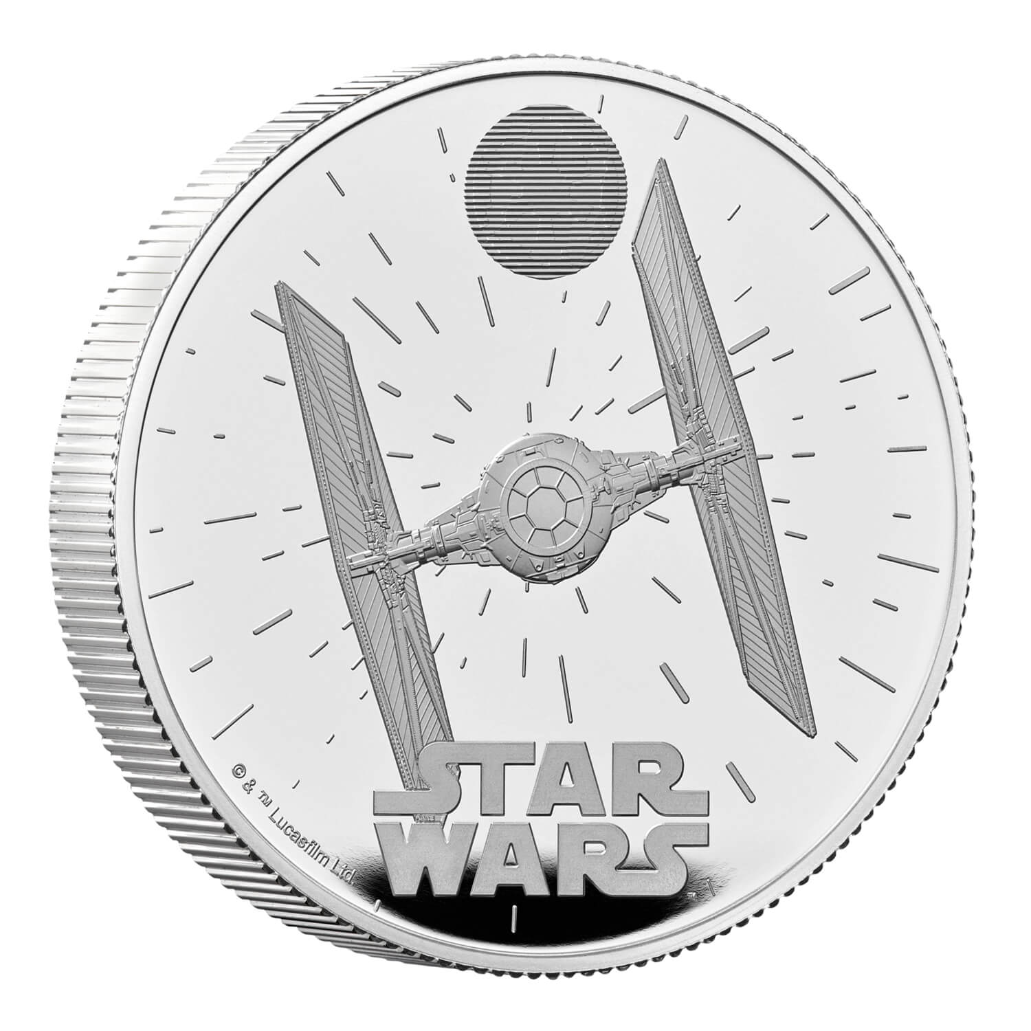 Star Wars TIE Fighter 2024 UK 2oz Silver Proof Coin