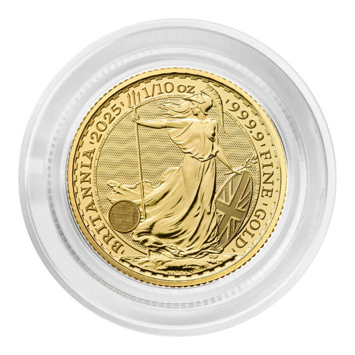 Britannia 2025 1/10oz Gold Bullion Coin