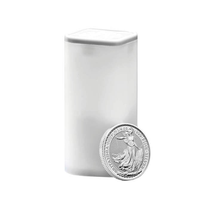 Britannia 2025 1/4oz Silver Bullion Nineteen-Coin Tube