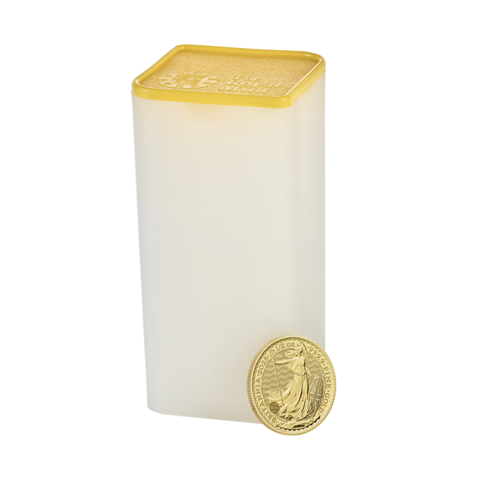 Britannia 2025 1/2oz Gold Bullion Ten-Coin Tube