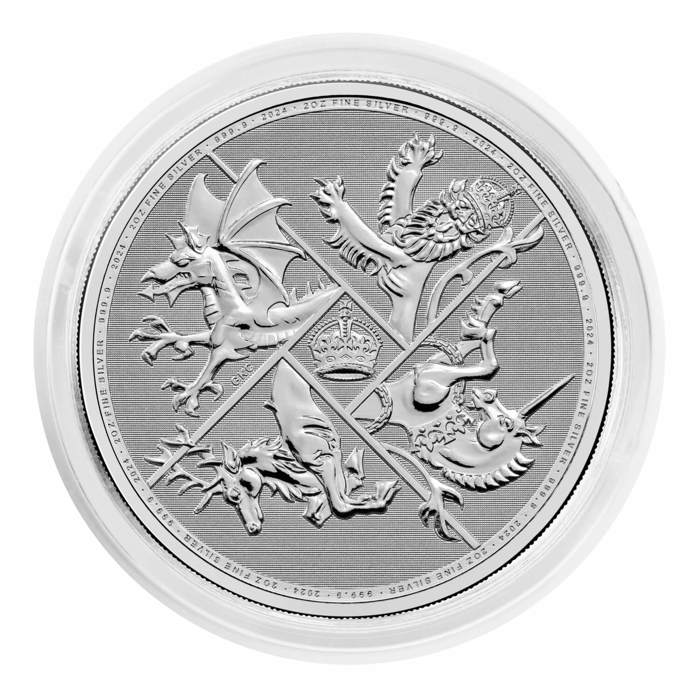 2024 Four Nations UK 2oz Silver Bullion Coin