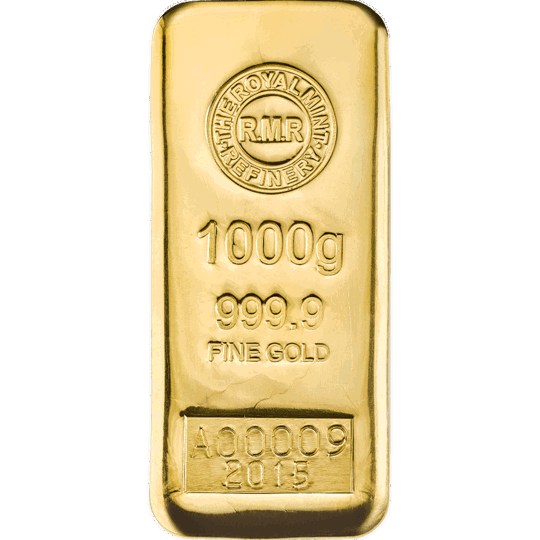 1000g Gold Bar Worth February 2021