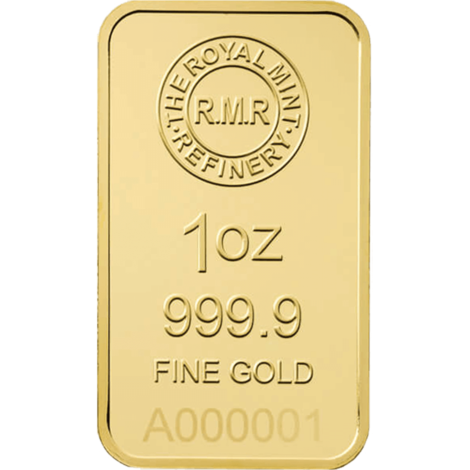 Buy 1 oz Gold Bar Minted Royal Mint Bullion