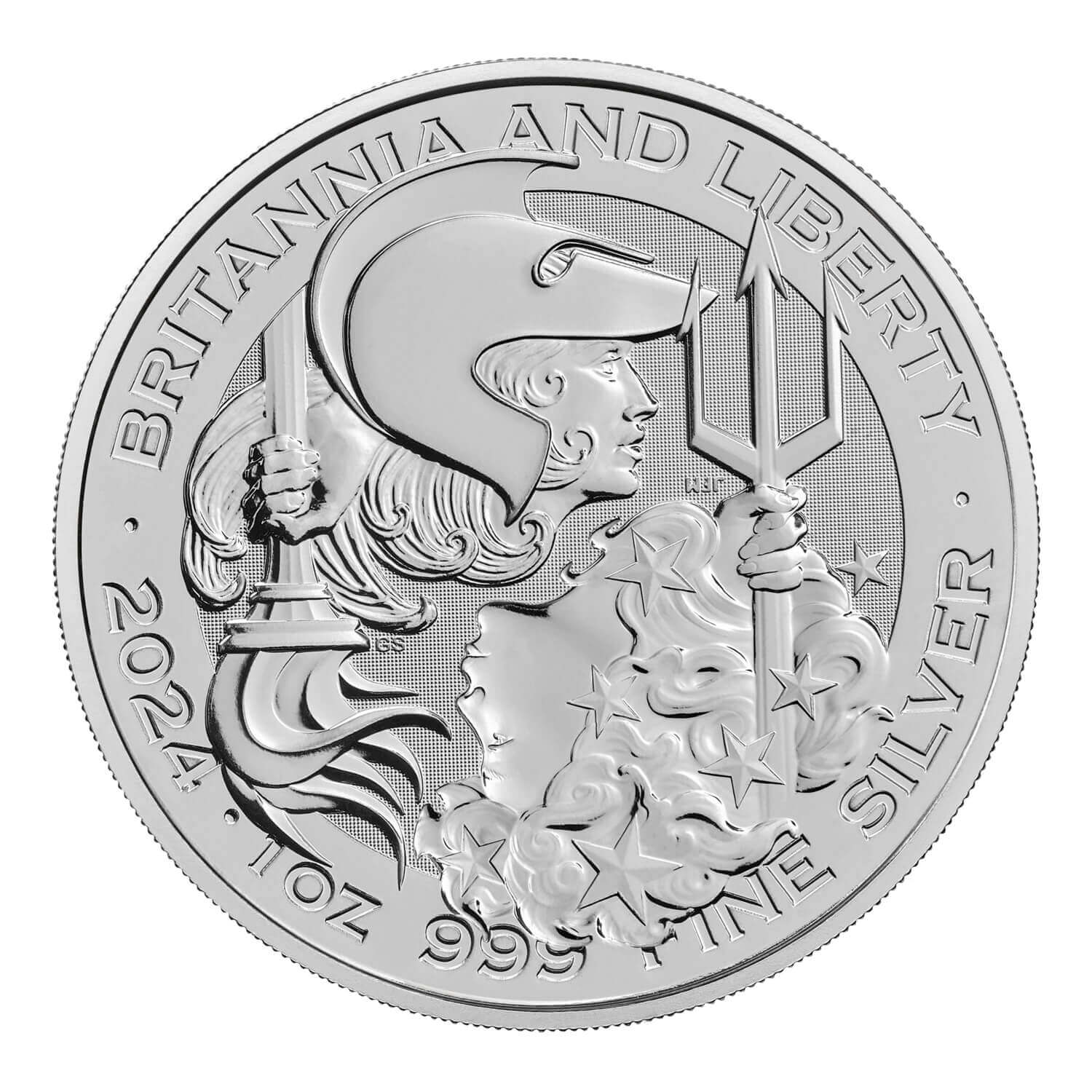 Britannia and Liberty 2024 1oz Silver Bullion Coin The Royal Mint