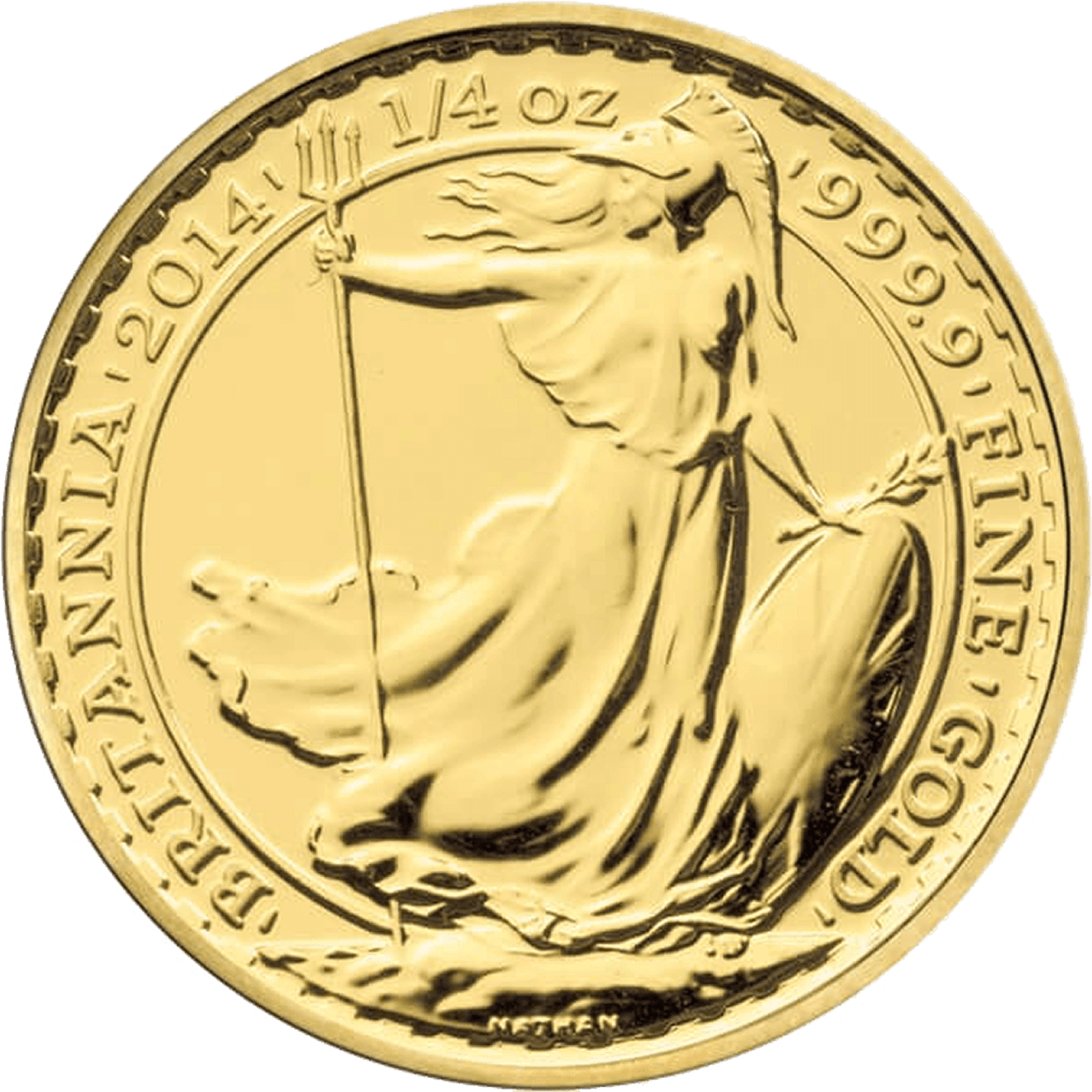 Buy 2014 Britannia 1/4 oz Gold Bullion Coin | Royal Mint Bullion