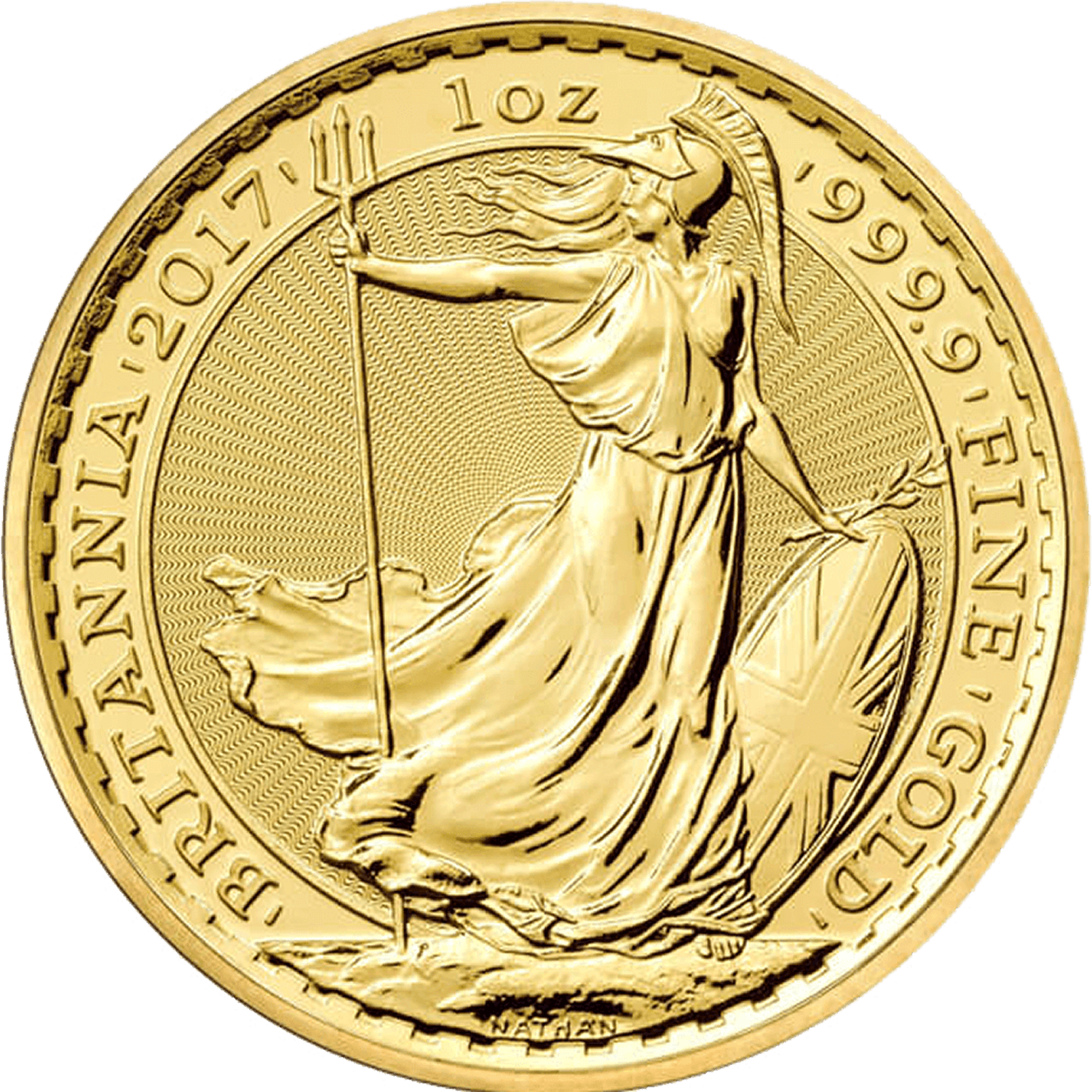 2017 Britannia 1 oz UK Gold Bullion Coin Royal Mint Bullion