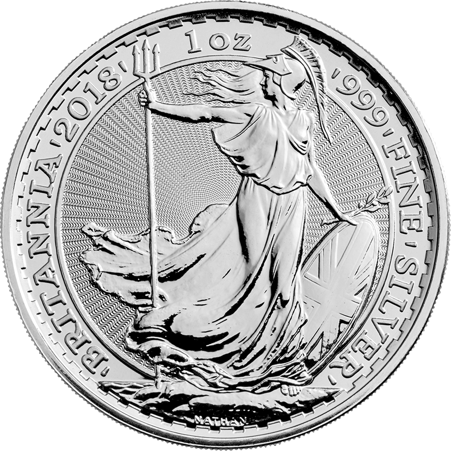 その他純銀貨　silver coin Britannia 2018 1oz .999