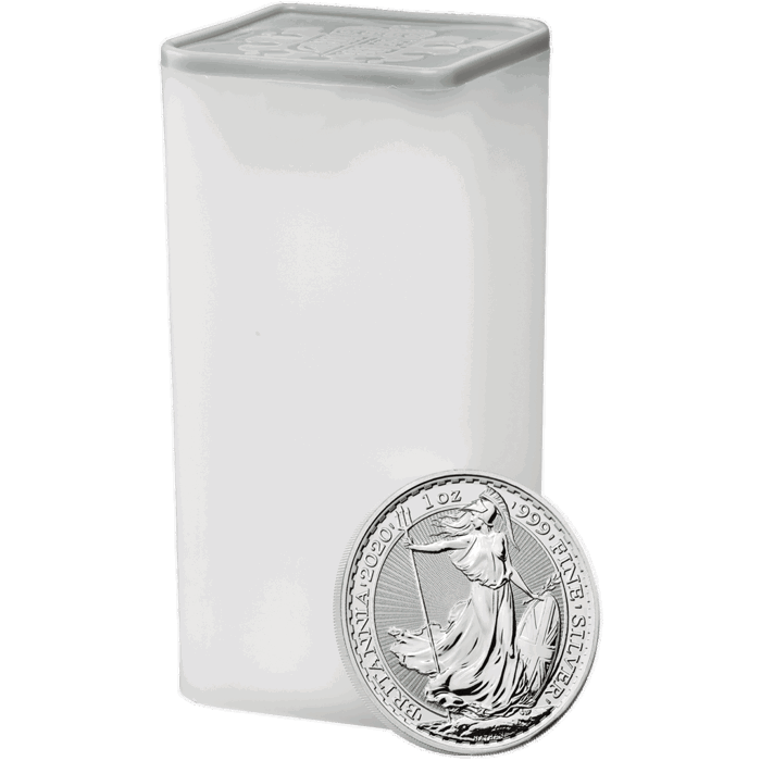 Britannia 2020 1 oz Silver Bullion Twenty Five Coin Tube