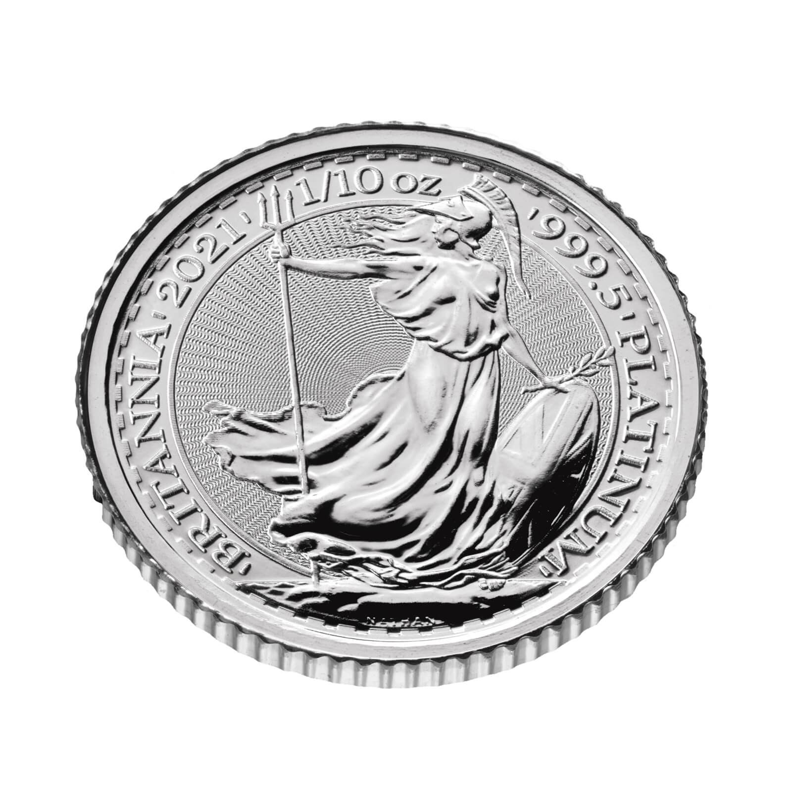 Britannia 2021 1/10 oz Platinum Bullion 25 Coin Tube | The Royal Mint