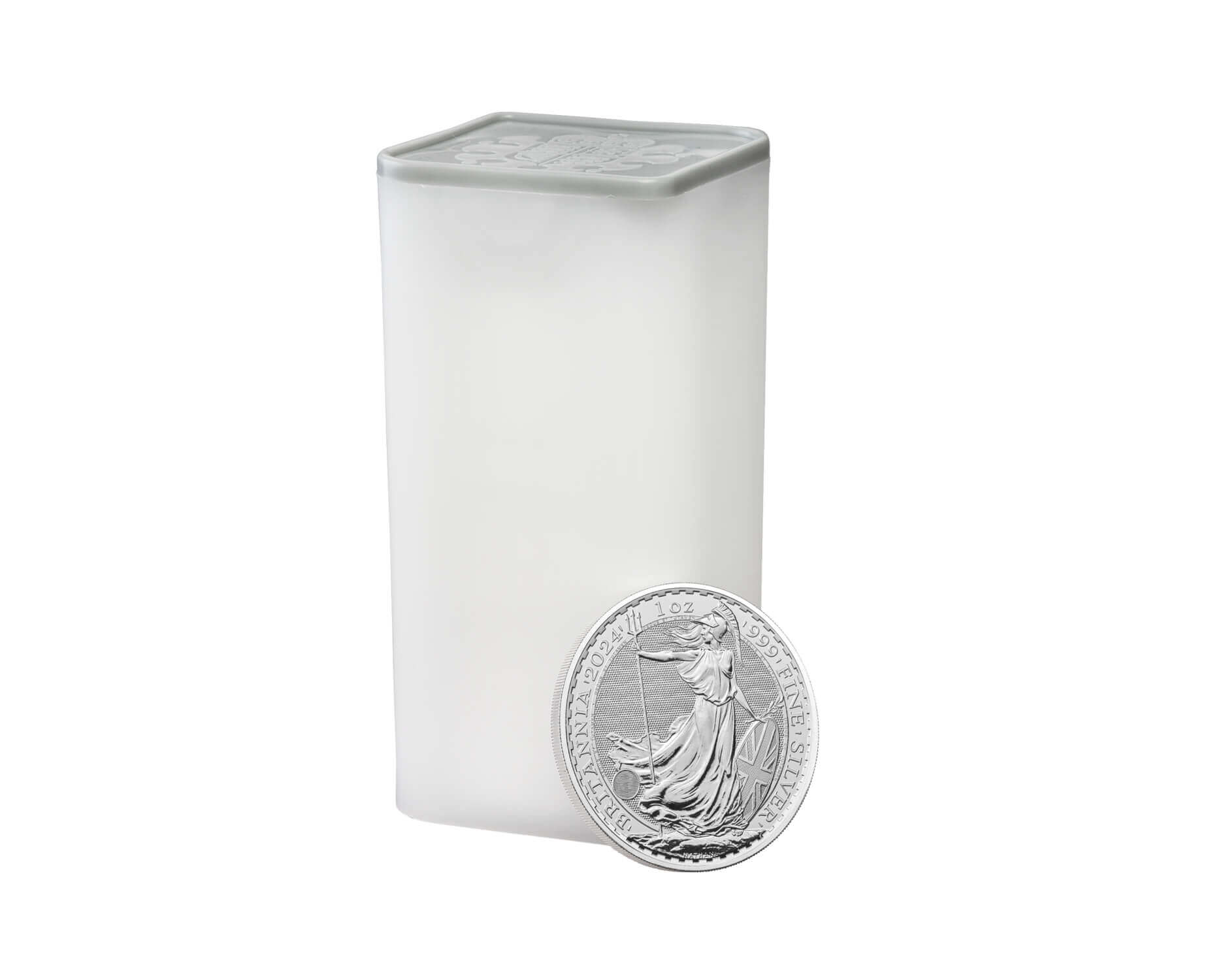 Britannia 2024 1 oz Silver Bullion Twenty Five Coin Tube | The Royal Mint