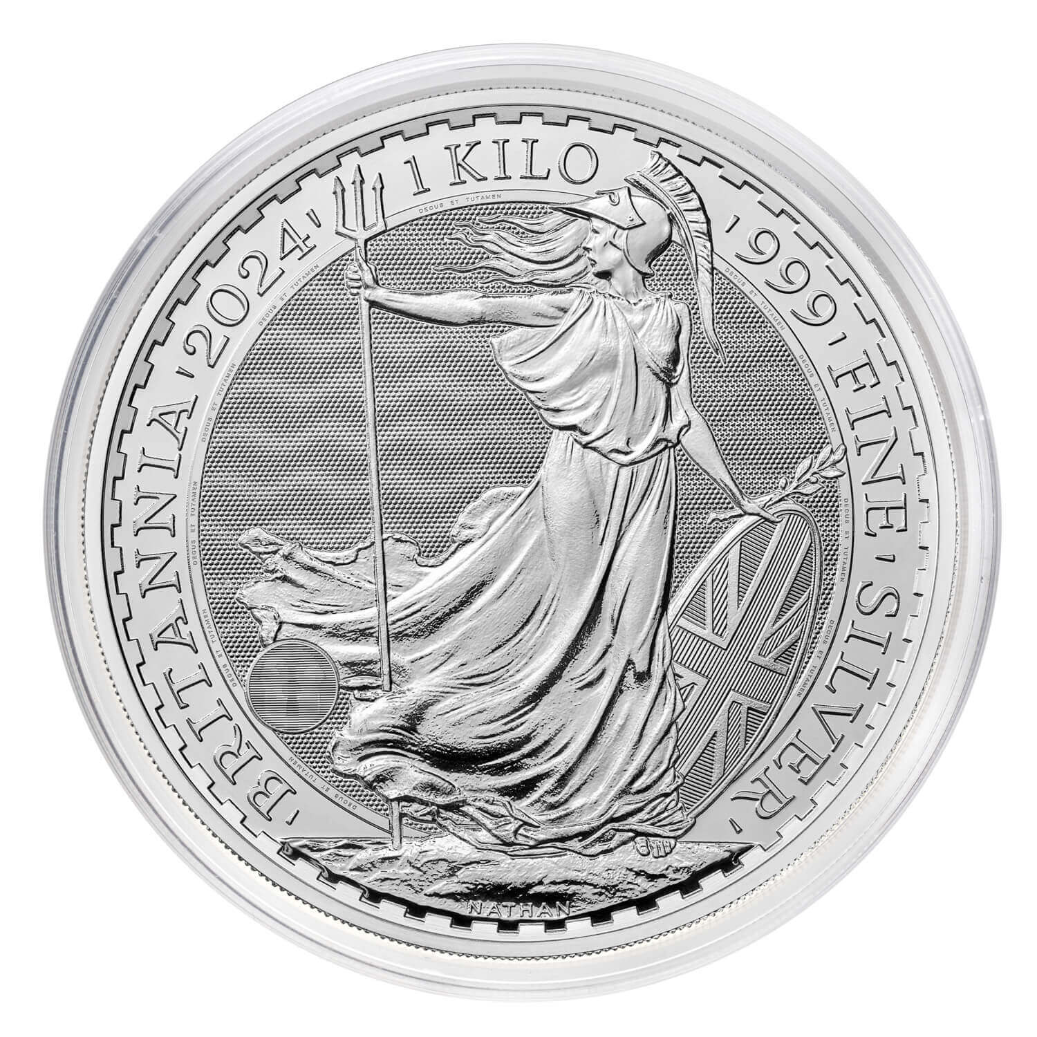 Britannia 2024 Kilo Silver Bullion Coin The Royal Mint   Ukb24s1kt   2024 Britannia Silver Kilo Reverse Capsule 1500x1500 F3a2c67 