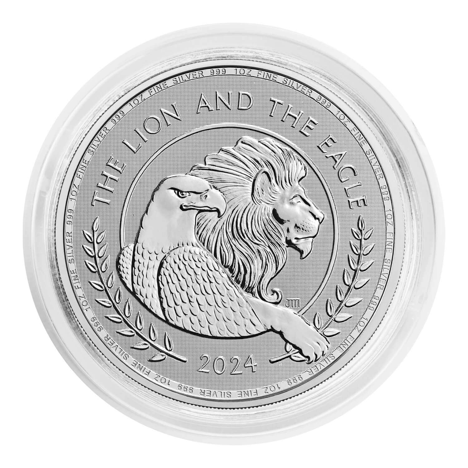 The British Lion & American Eagle 2024 1oz Silver Bullion Coin The