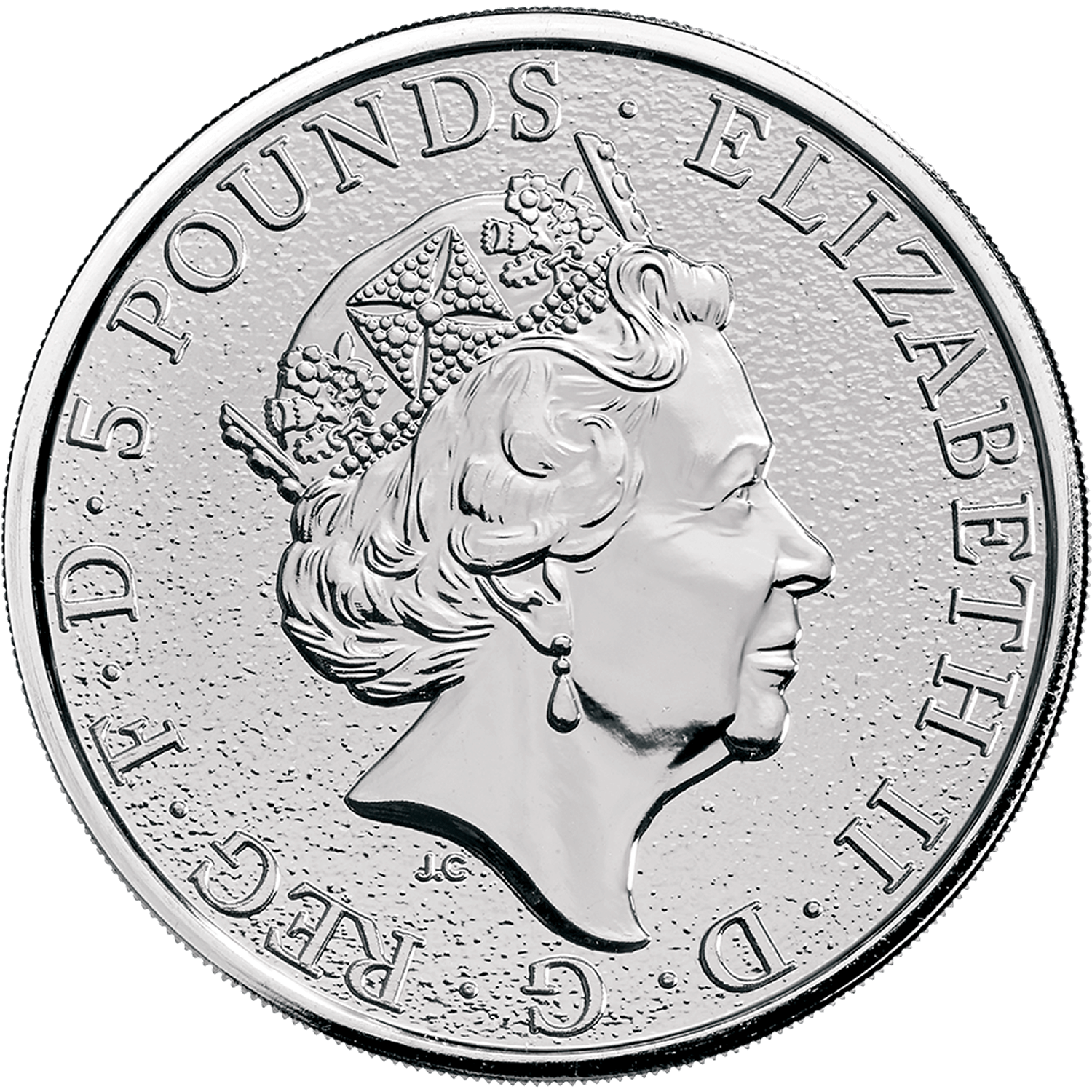 Queen's Beasts 2017 Dragon - 2 oz Silver Bullion Coin | Royal Mint