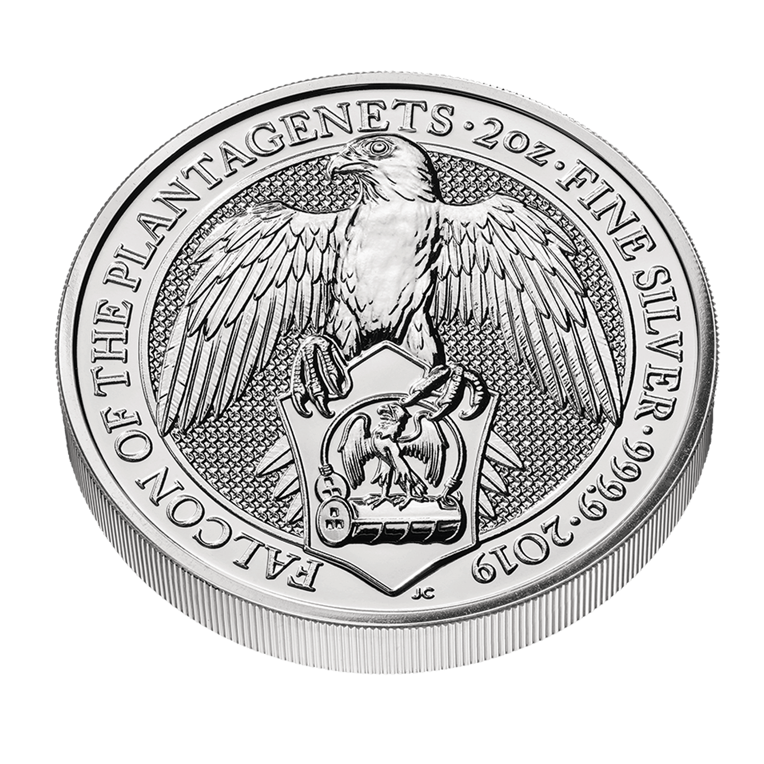 Queen's Beasts 2019 Falcon 2 oz Silver Bullion Coin | The Royal Mint