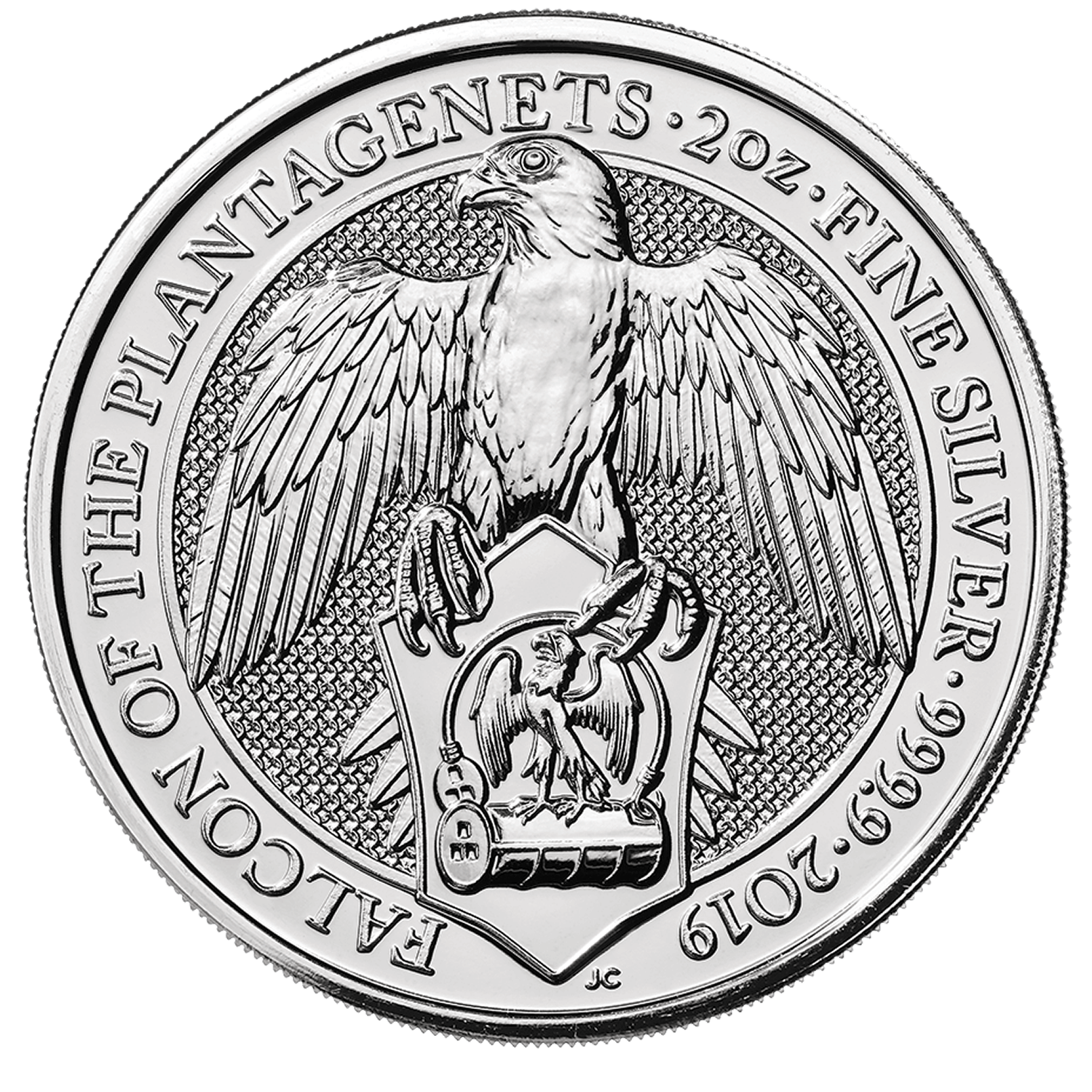 Queen's Beasts 2019 Falcon 2 oz Silver Bullion Coin | The Royal Mint