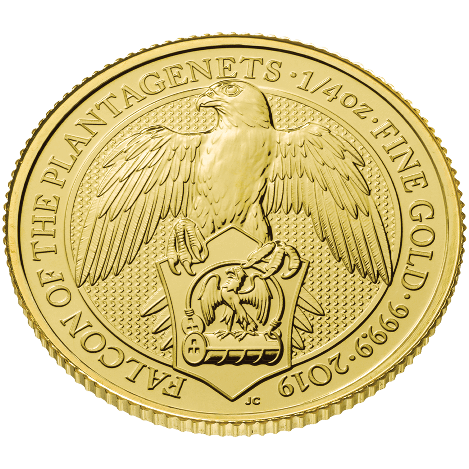 Queen's Beasts 2019 Falcon 1/4oz Gold Bullion Coin | The Royal Mint