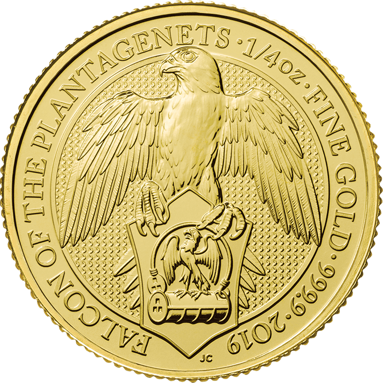 Queen's Beasts 2019 Falcon 1/4oz Gold Bullion Coin | The Royal Mint