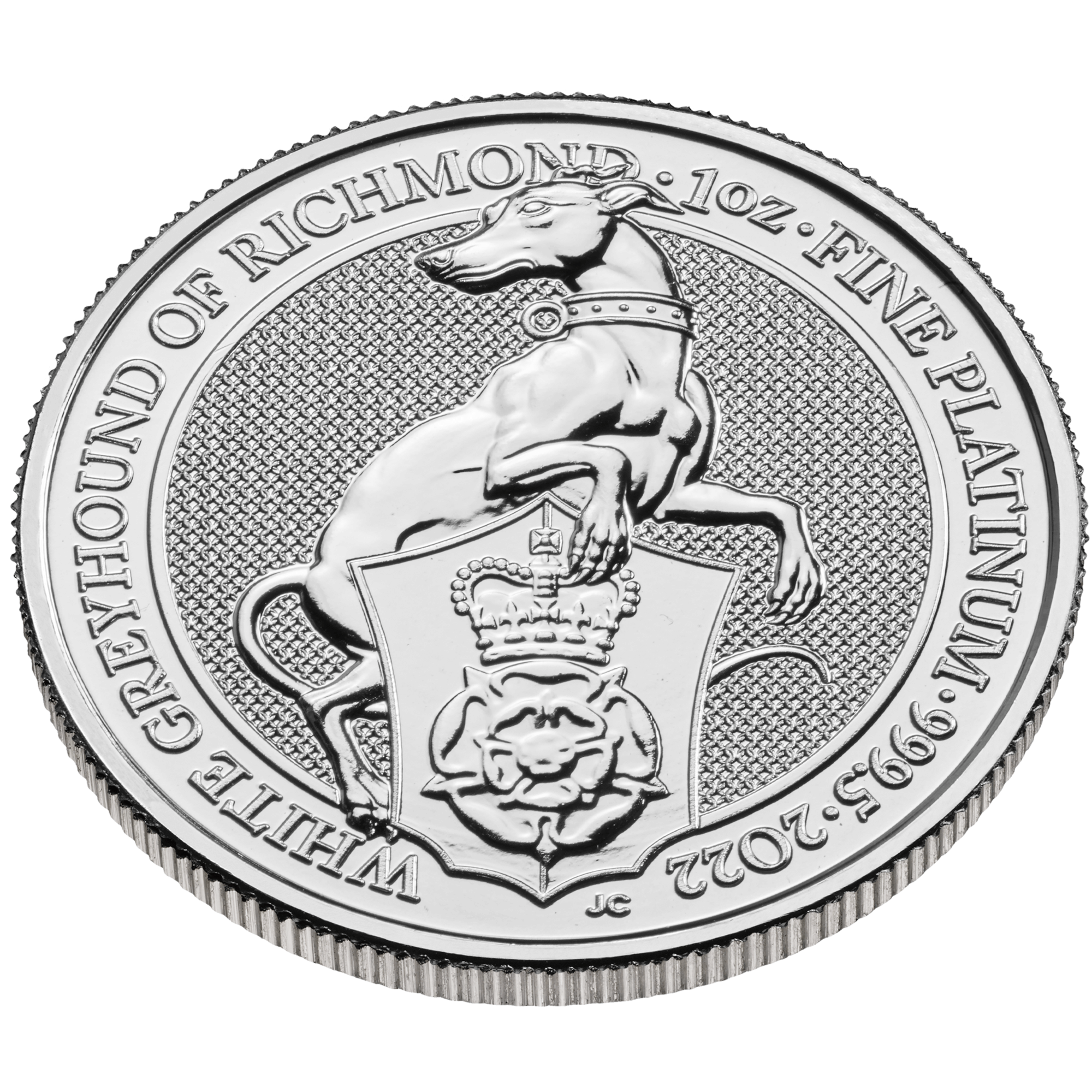 Queen's Beasts 2022 Greyhound of Richmond 1oz Platinum Coin