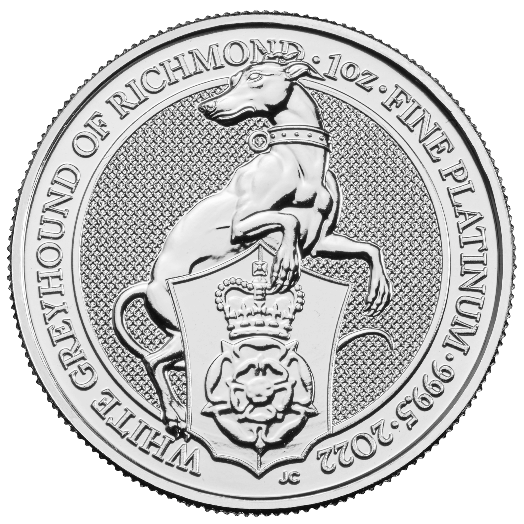 Queen's Beasts 2022 Greyhound of Richmond 1oz Platinum Coin