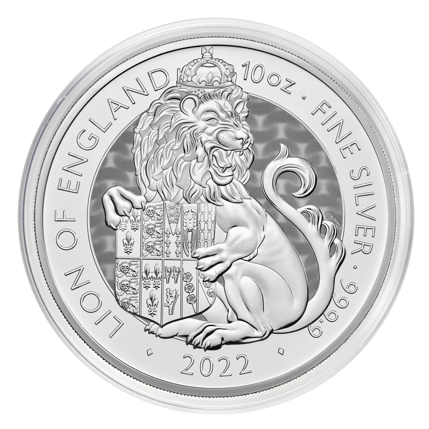 Royal Tudor Beasts 2022 Lion England 10oz Silver Bullion Coin TRM