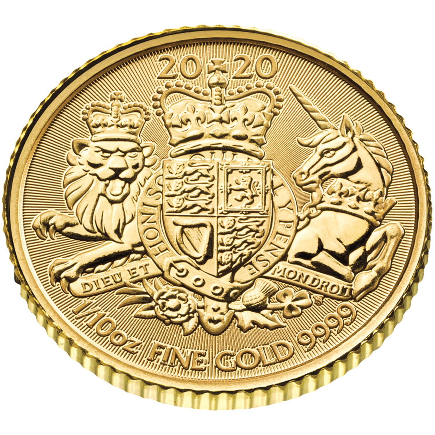 The Royal Arms 2020 1/10oz Gold Bullion Coin | The Royal Mint