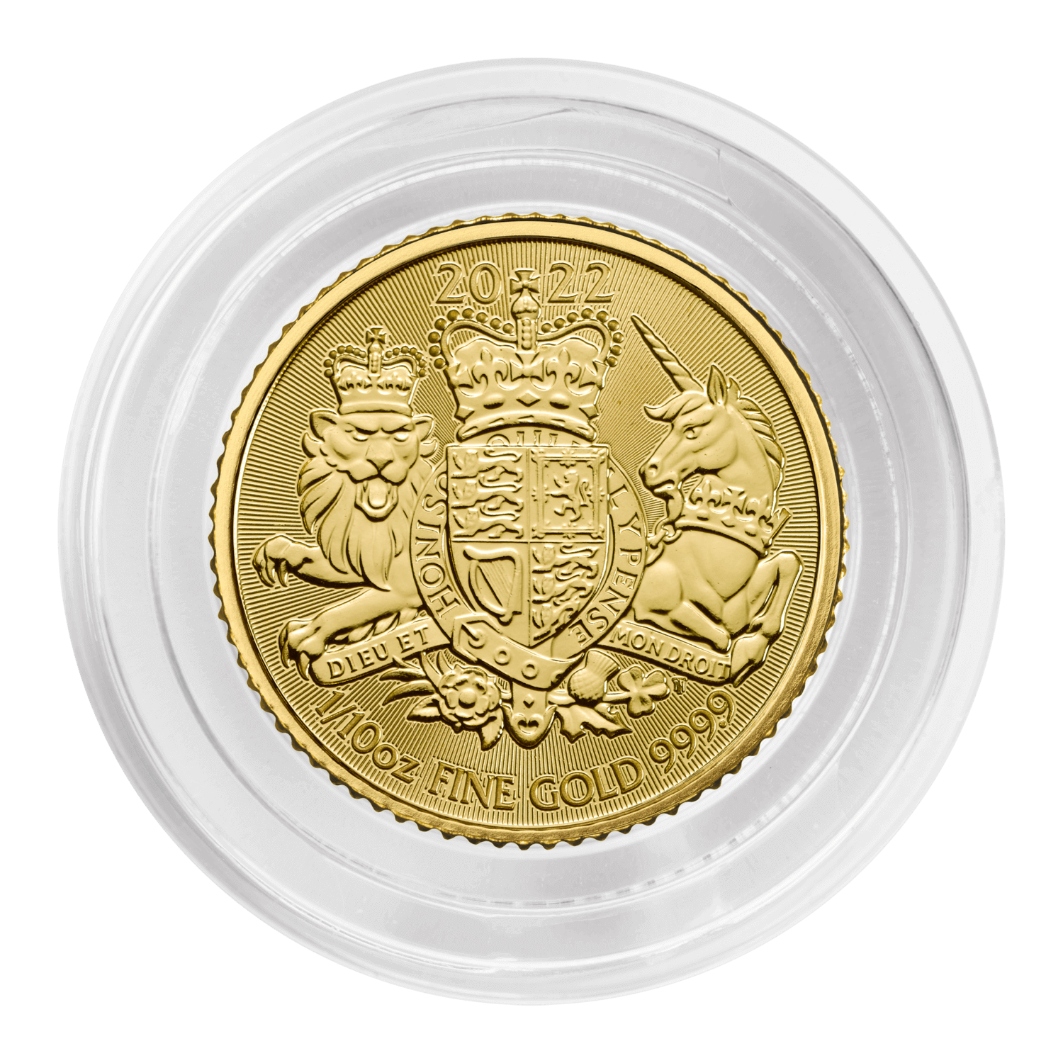 The Royal Arms 2022 1/10oz Gold Bullion Coin | The Royal Mint