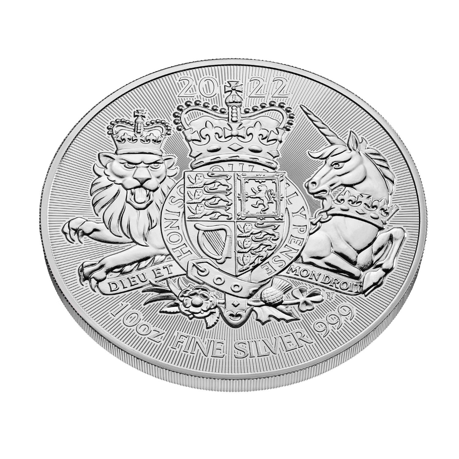 The Royal Arms 2022 10oz Silver Bullion Coin | The Royal Mint