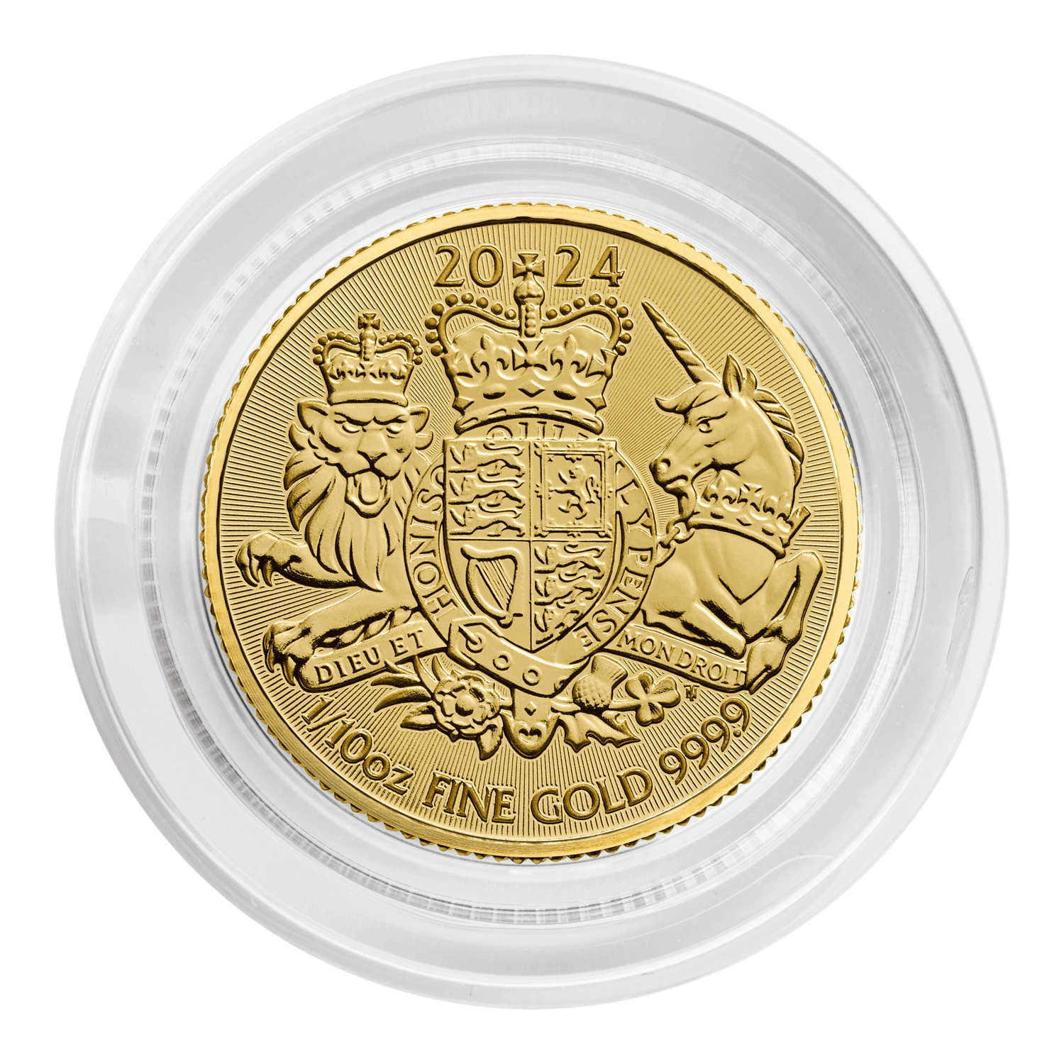 The Royal Arms 2022 1/10oz Gold Bullion Coin | The Royal Mint