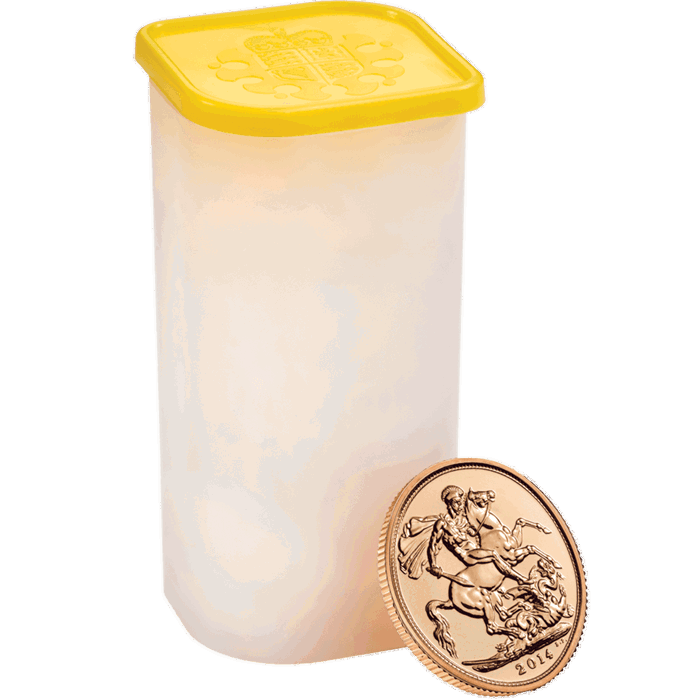 The Sovereign 2014 Gold Twenty Five Coin Tube