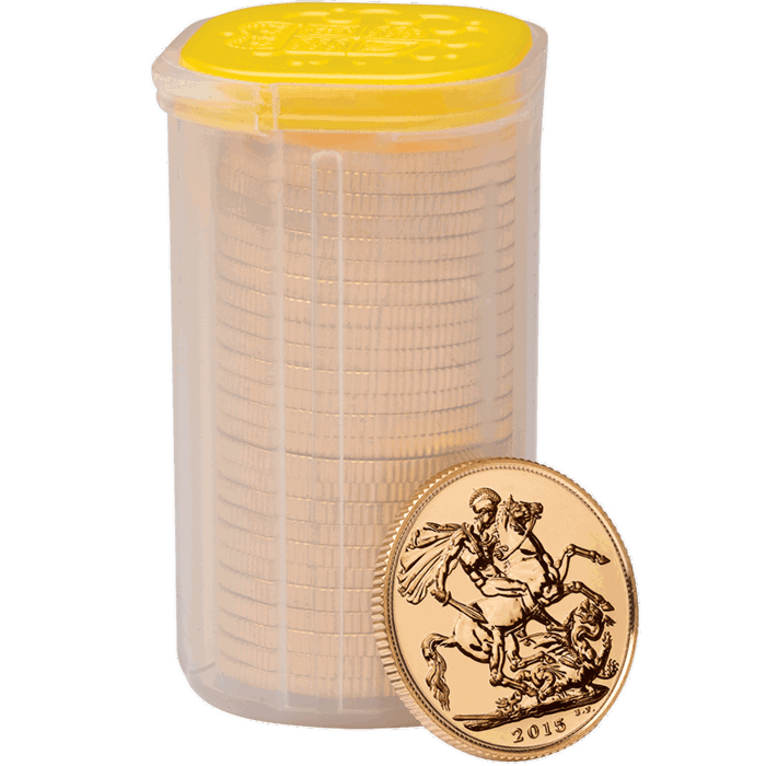 The Sovereign 2015 Gold Bullion Twenty Five Coin Tube