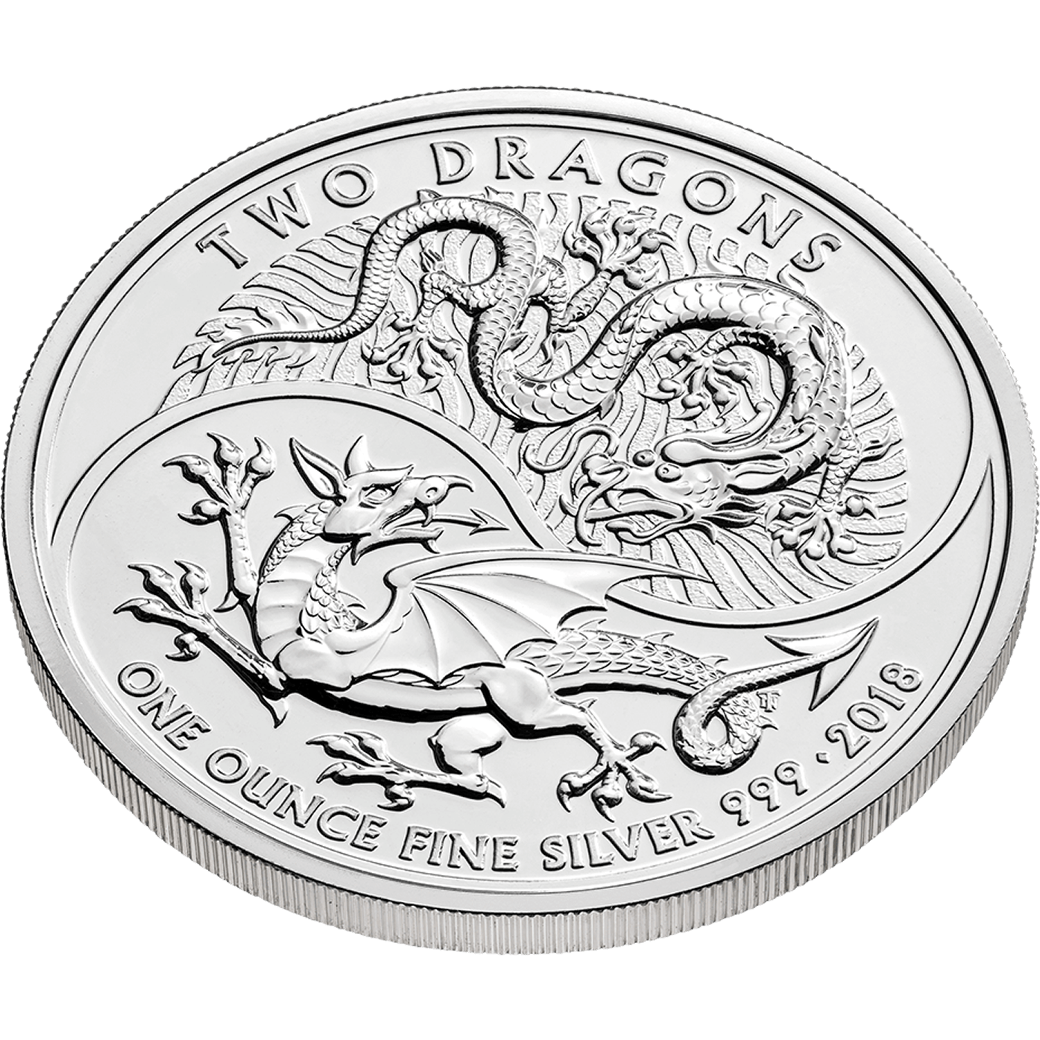 The 2018 Two Dragons – 1 oz Silver Bullion Coin | Royal Mint Bullion